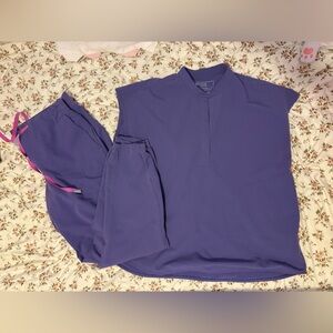 Purple Scrub Set